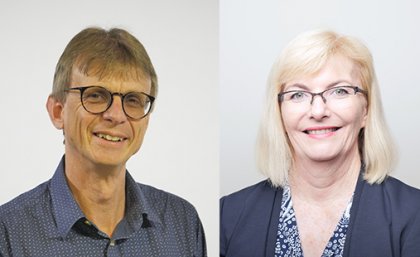 Association Professor Timothy McIntyre and Associate Professor April Wright Association Professor Timothy McIntyre and Associate Professor April Wright