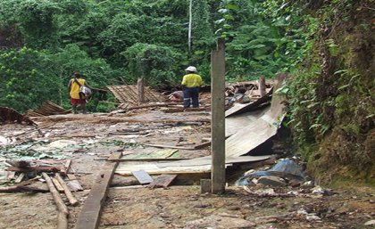 Mining, unfortunately, often required the displacement of people and property