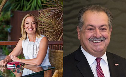 Sarah Kelly and Andrew Liveris