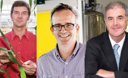 UQ’s latest ARC Laureate Fellows TC Beirne School of Law’s Professor Brad Sherman, the School of Chemistry and Molecular Biosciences’s Professor Philip Hugenholtz and Institute for Molecular Bioscience’s Professor David Craik.