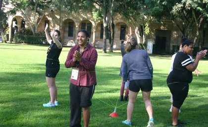 Students get a taste of campus life. Students get a taste of campus life.