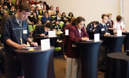 Queensland students competing in this year's Australian Brain Bee Challenge. Queensland students competing in this year's Australian Brain Bee Challenge.