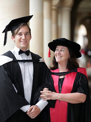 Mark Hosking and his mother Christine Adams-Hosking