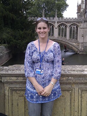 Emily Neagle in Cambridge where she attended the Cambridge Summer Veterinary School last year in June.