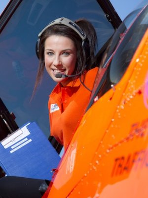 Best view in Brisbane: During her time as traffic reporter for Channel 9's Today Show Sarah Greenhalgh enjoyed the best office view in Brisbane.