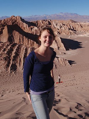 UQ student Imogen Smith in the Atacama Desert in Chile