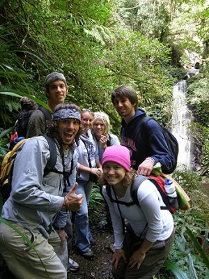 University of California students at Lamington National Park