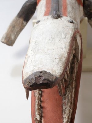 Crocodile (detail) by unknown artist (1958). Ochres and resin on wood. Collection of The University of Queensland Anthropology Museum Crocodile (detail) by unknown artist (1958). Ochres and resin on wood. Collection of The University of Queensland Anthropology Museum