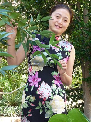 Grace Gao in traditional Chinese costume