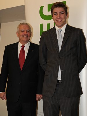 Adjunct Professor Richard Mulcahy with William Churchill Adjunct Professor Richard Mulcahy with William Churchill