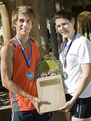 Jordan Pierce and Kristyn Mackrell won the Women's and Men's Great Course race finals