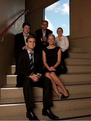 At team of UQ commerce students has placed third in an international trading competition