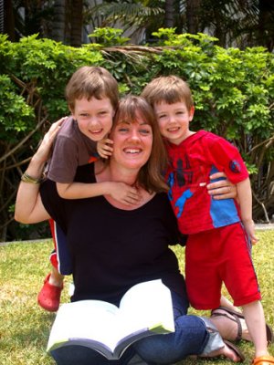 Nicky Burns with her sons James, 6, and Aidan, 4 Nicky Burns with her sons James, 6, and Aidan, 4