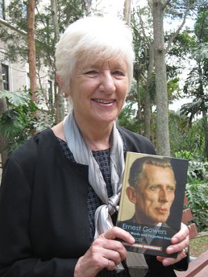 Dr Scott with her book Dr Scott with her book