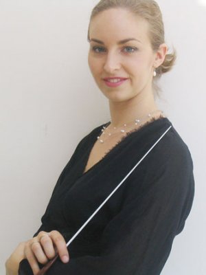 UQ PhD student and conductor of the Indooroopilly Chamber Orchestra Carolina Casaril UQ PhD student and conductor of the Indooroopilly Chamber Orchestra Carolina Casaril