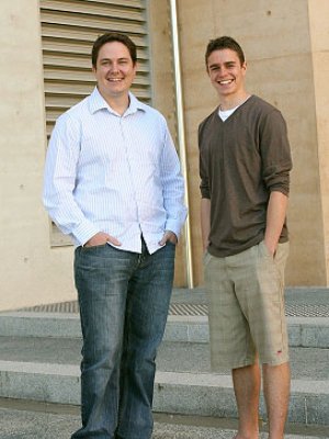 PhD student Matthew Thompson and principal supervisor Dr Jason
Tangen