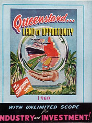 Queensland travel poster from the exhibition Queensland travel poster from the exhibition