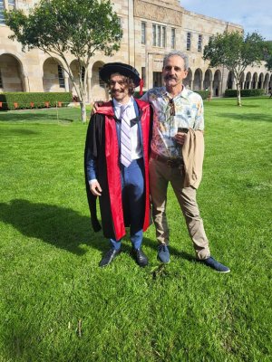 Dr Matt Kratzer and his dad George, who was his kidney donor.