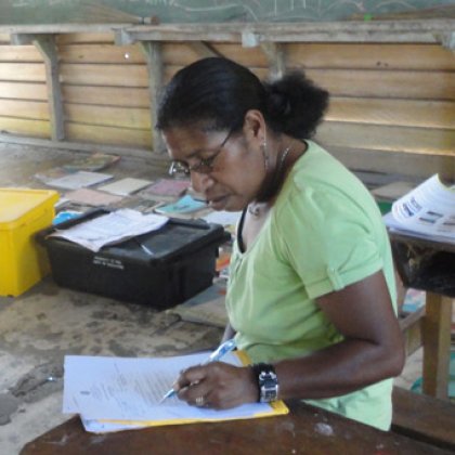 Mary Kairu Warus submitted her final University of Queensland assignment hours before major surgery. Mary Kairu Warus submitted her final University of Queensland assignment hours before major surgery.