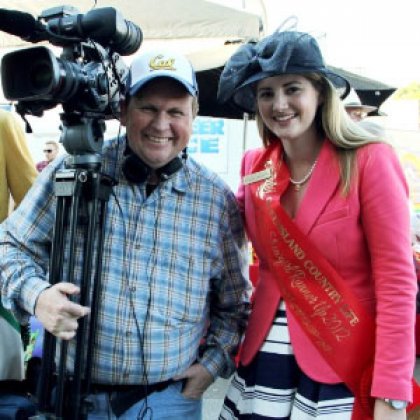 Dr Bruce Redman and Caitlin Holding at the 2012 Ekka.