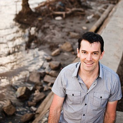 UQ graduate Tyson Stelzer, who has set up the Australian Wine Trade Flood Relief Raffle