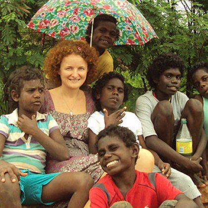 Zuzana Petovska on fieldwork in the Tiwi Islands