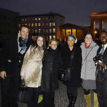 UQ student Misha Byrne (far left) in Germany in 2009 to commemorate 20 years since the fall of the Berlin Wall UQ student Misha Byrne (far left) in Germany in 2009 to commemorate 20 years since the fall of the Berlin Wall