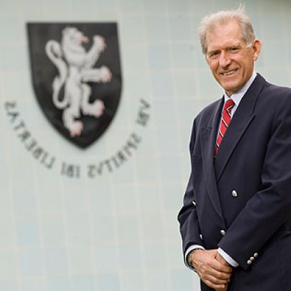 Retiring Cromwell College Principal Rev Dr Hugh Begbie