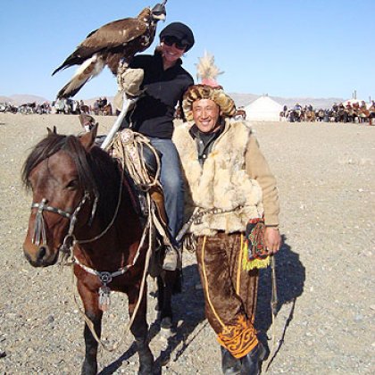 Emma Browne in Mongolia. Emma Browne in Mongolia.