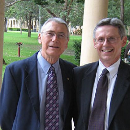 Emeritus Professor Bob Milns and Professor Donald Kyle from the University of Texas Emeritus Professor Bob Milns and Professor Donald Kyle from the University of Texas
