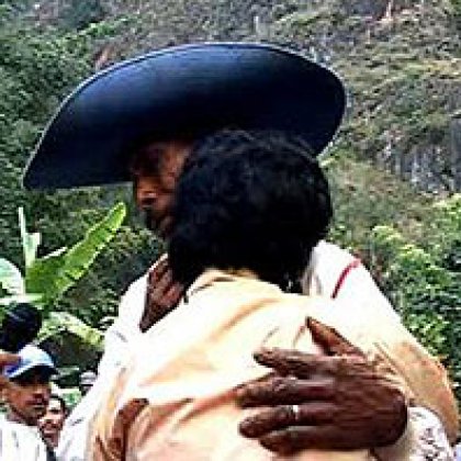 Taken away as a child in 1977, Biliki found her parents 27 years later with the help of the Commission for Reception, Truth and Reconciliation. Pictured here reuniting with her father. Taken away as a child in 1977, Biliki found her parents 27 years later with the help of the Commission for Reception, Truth and Reconciliation. Pictured here reuniting with her father.