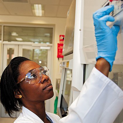 During the first three years, 13 young scientists will be trained in areas such as health and nutrition, consumer and sensory science, commercialisation and business leadership. Above: UQ PhD student Ms Titlayo Falade