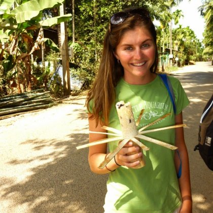 Talia Rose samples the local cuisine in Cambodia this week