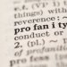 Image: Adobe. A page in the dictionary displaying the word "profanity"