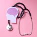 New international guidelines on the use of anti-psychotic drug clozapine have been developed. Image: Adobe. Stethoscope and stylised human head and brain on pink background.