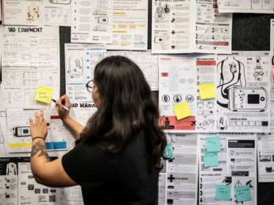 University of Queensland design students used an iterative process to refine and improve their guide to a VAD. Image: UQ.