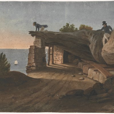 A watercolour by artist Augustus Earle, from the Rex Nan Kivell Collection; NK12/36 - National Library of Australia.