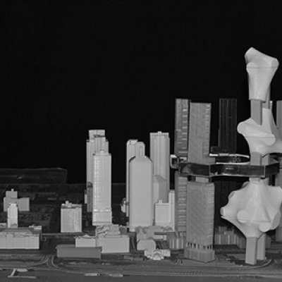 Alternative Queens Wharf proposal from UQ Architecture students Jeremy Field, Tommaso Raimondi and Joshua Lee. 