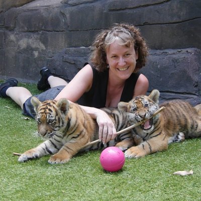 Dr Tamara Keeley with Adira and Akasha