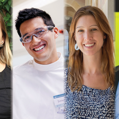 UQ's 2018 Fulbright Scholars - Dr Anna Urbanowicz, James Hill, Karri Neldner and Dr David Ireland 