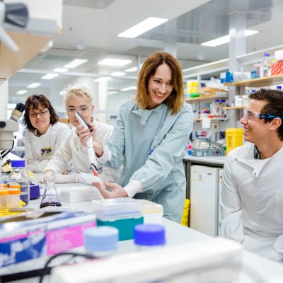 Dr Irina Vetter in her lab.