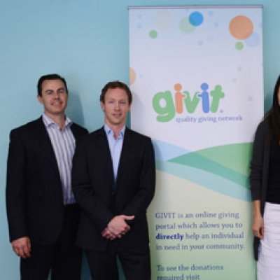 Daniel Yates (MBA), Andrew McGhee (MBA), Juliette Wright (GIVIT CEO), Bridget Delahunty (MBA), Harman Jolly (MBA).