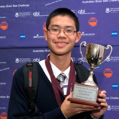 Brain Bee winner Jackson Huang.