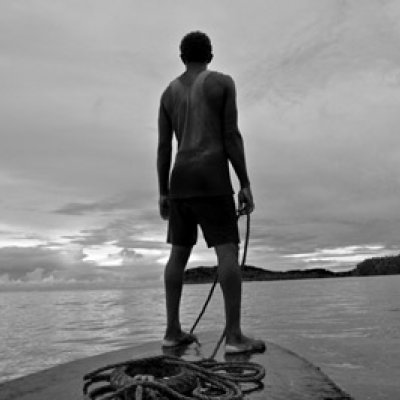 A striking black and white image taken in the Solomon Islands has won UQ's School of Political Science and International Studies' fifth International Photography competition during Diversity Week.