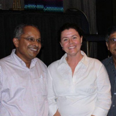 Some of the SaveNCane team (from left) Dr Prakash Lakshmanana, Dr Nicole Robinson, Jaya Basnayake and Jessica Vogt.
