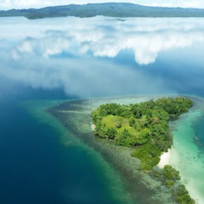 Aerial image of the Solomon Islands