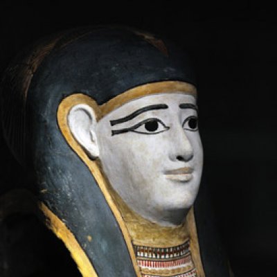 A 2400-year old Egyptian mummy mask remains one of the RD Milns Antiquities Museum's most popular attractions.
