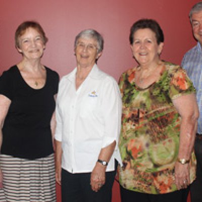 Associate Professor Monica Cuskelly, Ms Wendy Cusack, Ms Mary Gavin, Dr Anne Jobling, Ms Maureen Cameron and Mr Barry Cameron.