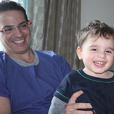Massimo Damiani, 3, with his dad Stephen ... Massimo's genome has been analysed to help better understand leukodystrophy