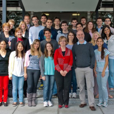 Centre: Dr Anna Ciccarelli Deputy Vice-Chancellor and Vice-President (International) and Professor Joe Diniz da Costa from the School of Chemical Engineering with students and staff during the Science without Borders morning tea.